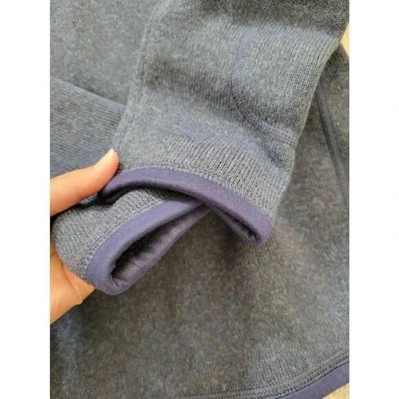 Patagonia Women Better Sweater Fleece Lined Navy pullover in Sz M 1/4 Zip - Picture 7 of 10